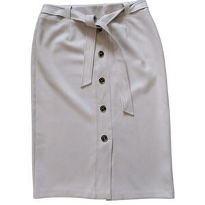 Marc New York ‎ Skirt Woman M Beige Full Control Waistband Midi Pencil Office